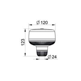 Gyrophare flash bleu LED SATELIGHT (par hampe)